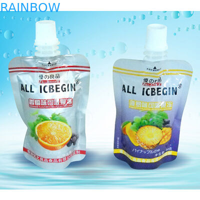 टोंटी के साथ फलों का रस पैकेजिंग / तरल बैग के लिए कस्टम प्लास्टिक टोंटी थैली