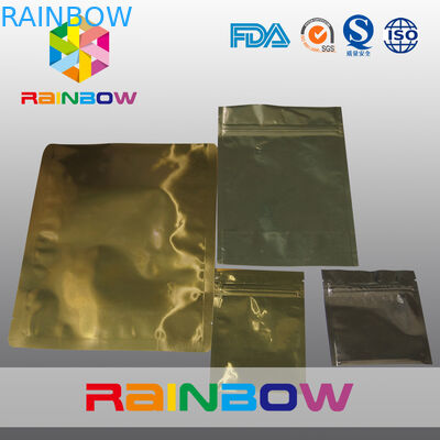 खाद्य ग्रेड सामग्री सोना मध्य पन्नी थैला पैकेजिंग पर्यावरण के अनुकूल है