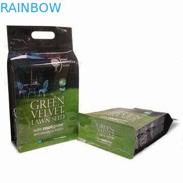 गैर - विषाक्त प्लास्टिक पालतू खाद्य थैली फ्लैट नीचे और संभाल के साथ