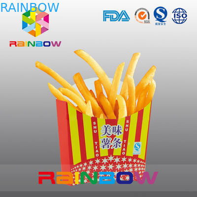 बायोडिग्रेडेबल ले डिस्पोजेबल पेपर बॉक्स फ्रेंच फ्राई पैकेजिंग