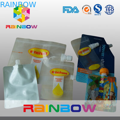 एल्यूमीनियम पन्नी खड़े हो जाओ टोंटी थैली हाथ छेद के साथ कपड़े धोने साबुन पैकेजिंग के लिए