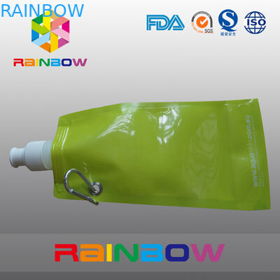 सुरक्षा खाद्य ग्रेड टोंटी पाउच Matel रिम के लिए पानी के साथ पैकेजिंग