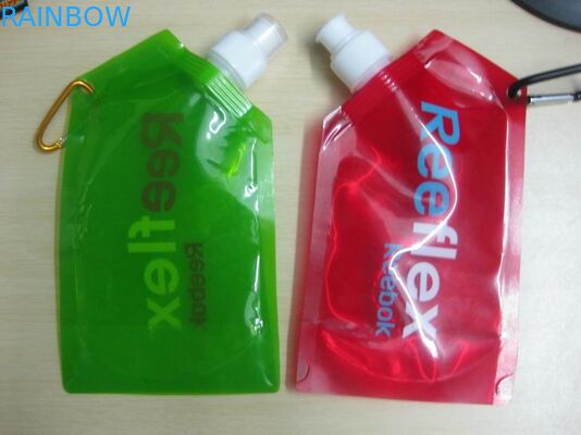 सुरक्षा खाद्य ग्रेड टोंटी पाउच Matel रिम के लिए पानी के साथ पैकेजिंग