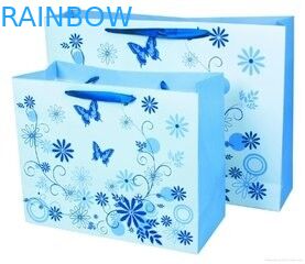 मुद्रण फ्लैट संभाल क्राफ्ट स्वनिर्धारित कागज बैग लवली लड़की शॉपिंग बैग दिल के साथ