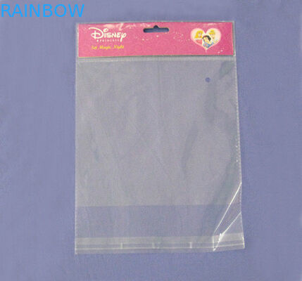 पीला सामने प्रमुख पैकेजिंग मुद्रण बैग / छेद के लिए दंर्तखोदनी के साथ सामने वायलनचेलो बैग