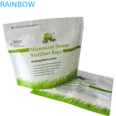 अनुकूलित एल्यूमीनियम पन्नी टुकड़े टुकड़े में बैग / खाद्य ग्रेड resealable वैक्यूम माइक्रोवेव पाउच