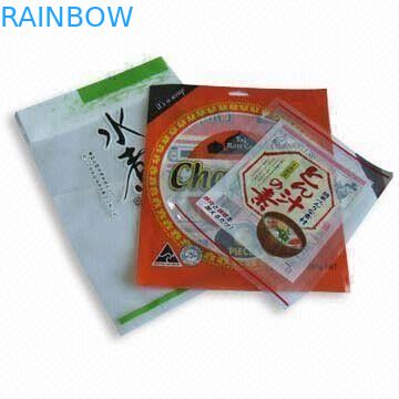 वैक्यूम खाद्य थैली / प्लास्टिक पीई खाद्य थैला उच्च तापमान भाप भोजन मुंहतोड़ जवाब थैली