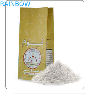 स्नैक के लिए स्वनिर्धारित फ्लैट बॉटम ब्राउन क्राफ्ट पेपर बैग टॉप ओपन