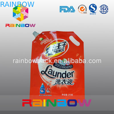 टोंटी पाउच पैकिंग खड़े हो जाओ / कपड़े धोने डिटर्जेंट doypack साथ टोंटी पैकेजिंग