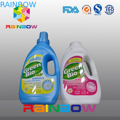 प्लास्टिक की बोतल के लिए पनरोक स्टिकर, तरल डिटर्जेंट की बोतलों के लिए स्वयं चिपकने वाला आस्तीन लेबल