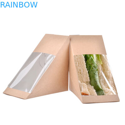 पिरामिड शेप्ड पॉपकॉर्न चिकन बॉक्स, डिस्पोजेबल पेपर बॉक्स Sanwhiches के लिए