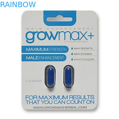 कस्टम दो छेद के साथ पुरुष संवर्धन उत्तेजक के लिए फांसी के कागज कार्ड पैकेजिंग मुद्रित