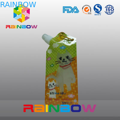 विशेष प्रकार का रस / पेय धातु की अंगूठी के साथ कंधे कली पाउच पैकेजिंग