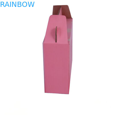 ऑटो बंद गिफ्ट पेपर बॉक्स पैकेजिंग, विंडो के साथ नालीदार पेपरबोर्ड केस