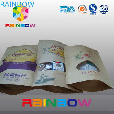 कस्टम प्रिंटिंग पेपर स्नैक बैग पैकेजिंग, जिपलॉक के साथ फूड ग्रेड स्नैक डगपैक