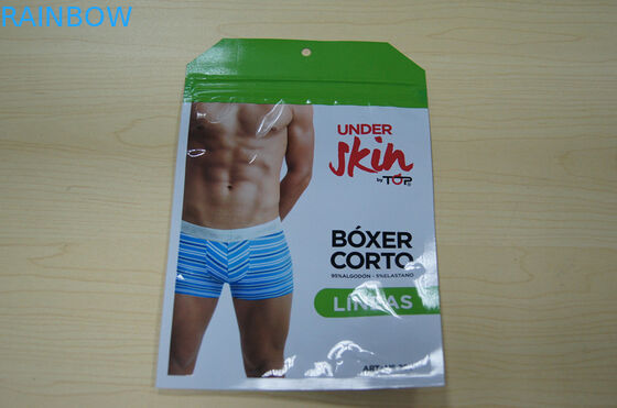 जिपर के साथ पुरुष के अंडरवीयर बैग प्लास्टिक के पाउच Pacakging नोनी पाउच