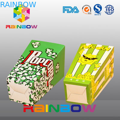 अद्वितीय डिजाइन अनुकूलित पेपर बैग, अमेरिका पॉपकॉर्न पेपर बैग