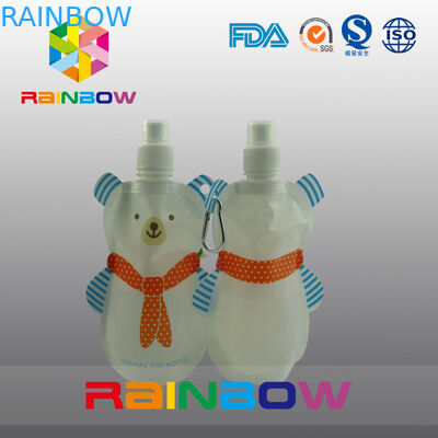 डबल ज़िप के साथ 140 मिली 200 मिली रे-सीक्विज़्ड बेबी फ़ूड टोंटी पाउच