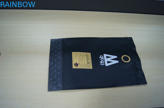 मोय प्लास्टिक पाउच पैकेजिंग मैट ब्लैक बैग वाल्व कॉफी बैग के साथ खड़े हो जाओ