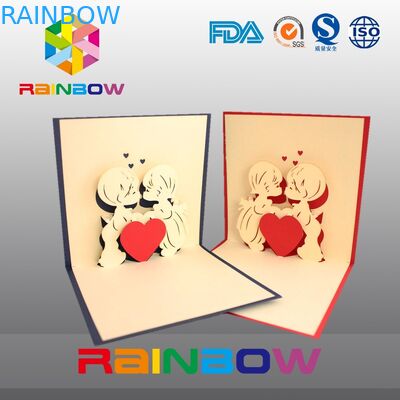 विविड प्रिंट के साथ शादी के निमंत्रण कार्ड के लिए शानदार स्वनिर्धारित पेपर बैग