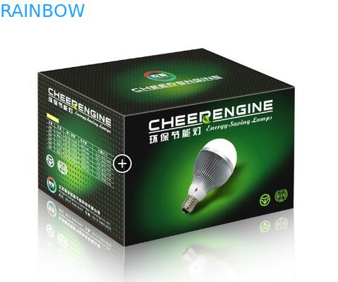 पर्यावरण के अनुकूल एलईडी लाइट बल्ब पेपर पैकेजिंग बॉक्स कस्टम मुद्रित लोगो के साथ