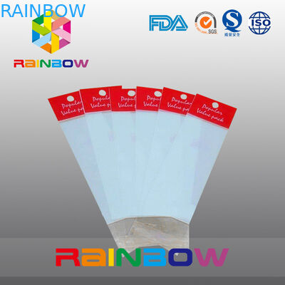 लाल OPP हैडर बैग, मुद्रित सिलोफ़न बैग, फ्लैट प्लास्टिक बैग