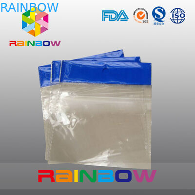 लाल OPP हैडर बैग, मुद्रित सिलोफ़न बैग, फ्लैट प्लास्टिक बैग