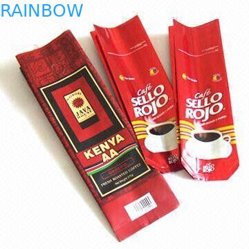 कॉफी के लिए कॉफी बीन पैकेजिंग बैग प्लास्टिक चाय बैग पैकेजिंग, स्क्वायर नीचे बैग