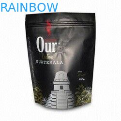 जिपर के साथ मैट एल्युमिनियम फॉयल कॉफी बैग, ब्राउन कॉफ़ी बैग्स फ़ूड बैग्स