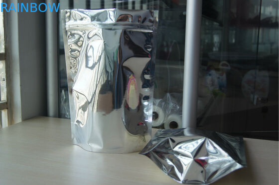 अनुकूलित सादा एल्यूमीनियम पन्नी ज़िपलॉक बैग / स्टैंड अप पन्नी पाउच पैकेजिंग