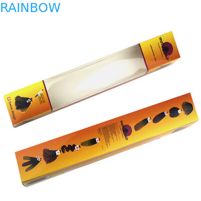 हेयर एक्सटेंशन पेपर बॉक्स पैकेजिंग विद क्लियर विंडो, हेयर एक्सटेंशन पेपर बॉक्स