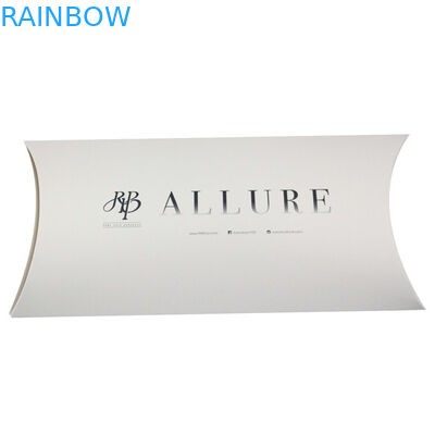 पिलो शेप में कस्टमाइज्ड साइज़ और लोगो के साथ ब्लैक व्हाइट हेयर एक्सटेंशन पेपर बॉक्स