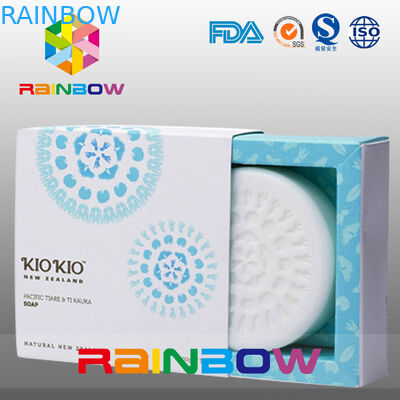साबुन पैकेजिंग के लिए कागज बॉक्स पैकेजिंग / स्पष्ट खिड़की के साथ अनुकूलित साबुन बॉक्स