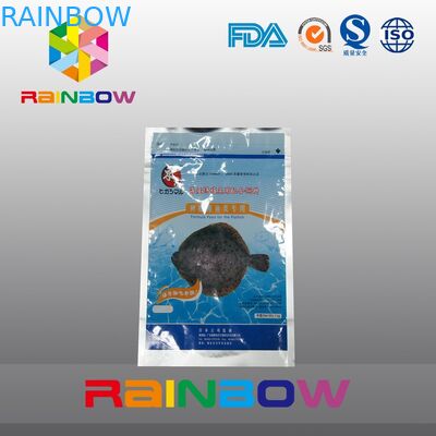 एल्यूमीनियम पन्नी 1 किलो पालतू पशु खाद्य थैली जिपर मत्स्य पालन चारा बैग के साथ खड़ा है