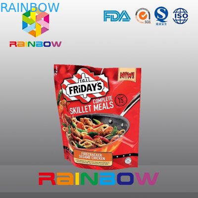 फूड ग्रेड सेल्फ स्टैंडिंग जिपलॉक प्लास्टिक पाउच पैकेजिंग रिटॉर्ट बैग