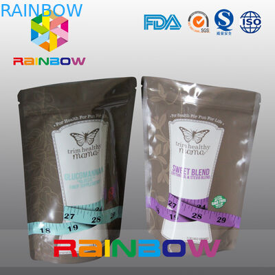 पीईटी / पीई टुकड़े टुकड़े में सामग्री स्वयं खड़े प्लास्टिक पाउच कैंडी पैकेजिंग