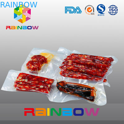 प्लास्टिक खाद्य वैक्यूम सील बैग / वैक्यूम खाद्य भंडारण पैकेजिंग