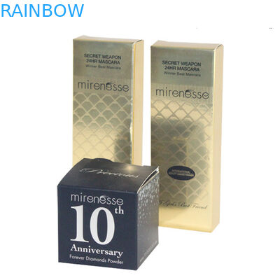 कस्टम लोगो सौंदर्य प्रसाधन / ग्लॉसी प्रसाधन सामग्री बॉक्स पैकेजिंग के लिए कागज बॉक्स पैकेजिंग