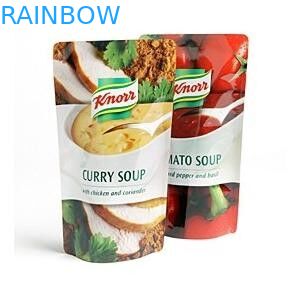 करी सूप / पनरोक करी सूप बैग के लिए स्व स्थायी खाद्य पाउच पैकेजिंग