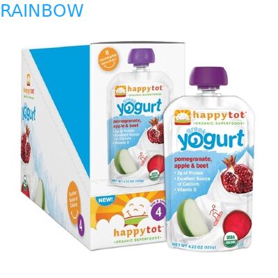 स्व स्थायी प्लास्टिक पाउच पैकेजिंग टोंटी पाउच दही पैकेजिंग बेबी खाद्य पाउच