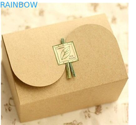 उपहार पैकेजिंग के लिए सादा ब्राउन क्राफ्ट पेपर बॉक्स, अनुकूलित मुद्रण