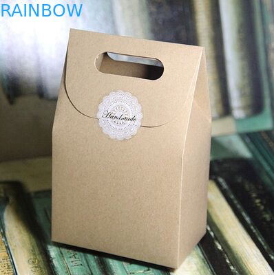 उपहार पैकेजिंग के लिए सादा ब्राउन क्राफ्ट पेपर बॉक्स, अनुकूलित मुद्रण