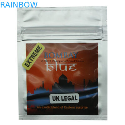 रिसच केमिकल पाउडर / गोलियां बैग, मुद्रित लेबल के साथ पन्नी हर्बल पैकेजिंग बैग