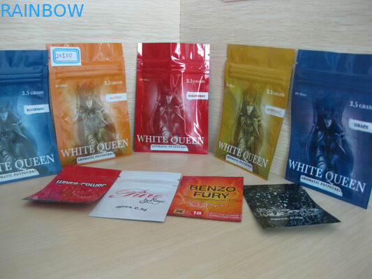 एल्युमीनियम फॉयल जिपलॉक हर्बल इनसेशन पैकेजिंग / स्मोकलेस टोबैको / चबाने वाला टोबैको बैग