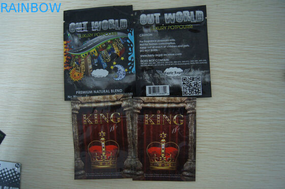 जिपर के साथ रिसर्च पिल टिप्पर / रिसर्च पाउडर बैग / हर्बल अगरबत्ती