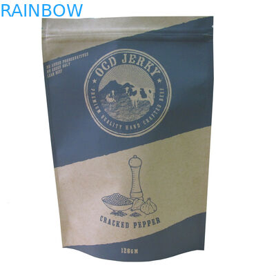 सूखे भोजन के लिए पुन: उपयोग योग्य स्नैक बैग पैकेजिंग अखरोट / चासनी पैकेजिंग बैग