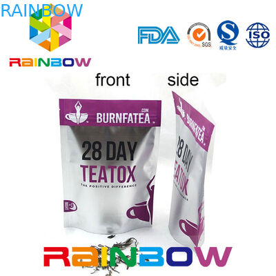 जिपर और बॉटम गस्सेट के साथ टी बॉक्स के लिए रिक्जेबल थोक प्लास्टिक पाउच पैकेजिंग