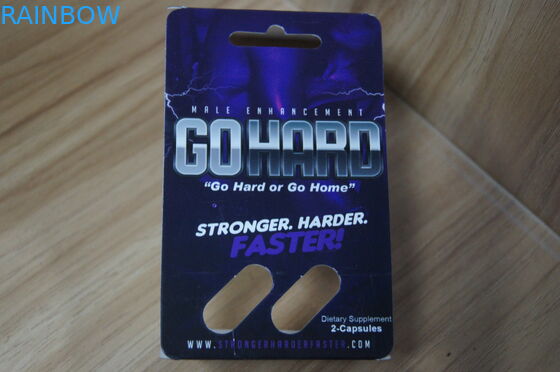 HD पुरुष यौन संवर्धन कैप्सूल के लिए पुनर्नवीनीकरण ब्लिस्टर पैक पैकेजिंग