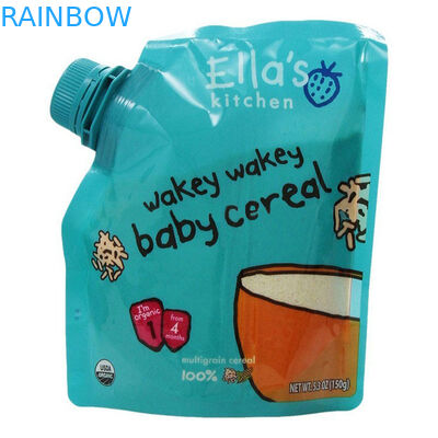 Doypack पुन: प्रयोज्य बेबी फूड पाउच BPA कॉर्नर टोंटी के साथ नि: शुल्क