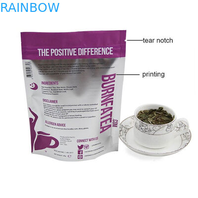 जिपलॉक के साथ मुद्रित Mylat चाय बैग पैकेजिंग, कस्टम सम्मानित चाय पैकेजिंग डॉय पैक